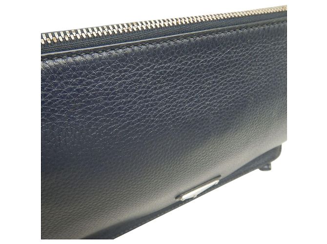 Clutch da polso Prada Blue Vitello City Blu navy - Ansicht 13