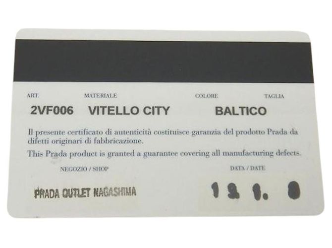 Clutch da polso Prada Blue Vitello City Blu navy - Ansicht 21