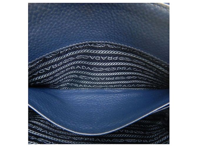 Clutch da polso Prada Blue Vitello City Blu navy - Ansicht 7