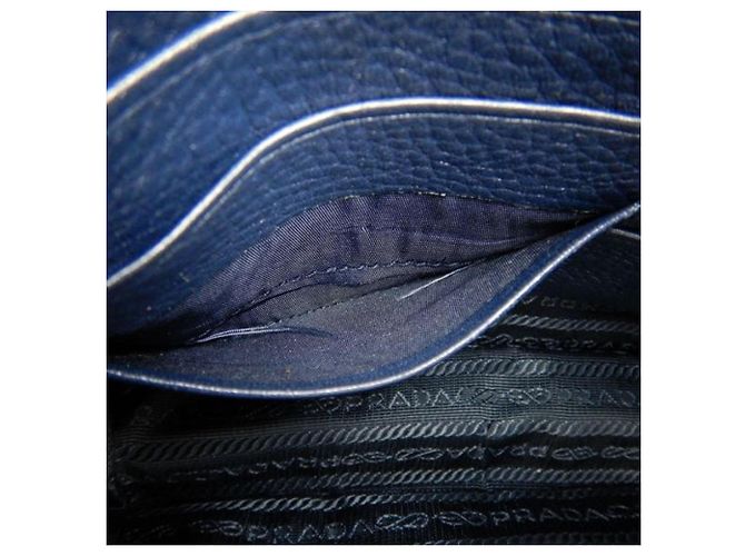 Clutch da polso Prada Blue Vitello City Blu navy - Ansicht 8