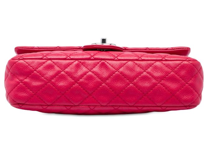 Chanel Pink Medium Classic Caviar Double Flap Rosa - vista 3