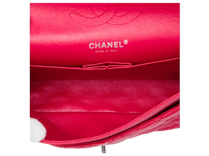 Chanel Pink Medium Classic Caviar Double Flap Rosa - vista 4