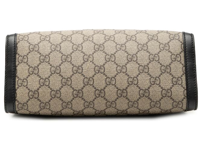 Borsa Tote Gucci Beige Small GG Supreme Padlock - vista 3