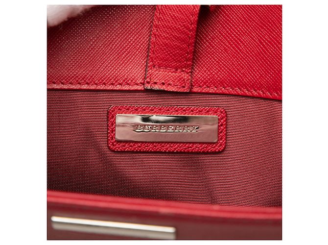 Burberry Tote aus rotem Leder - Ansicht 5