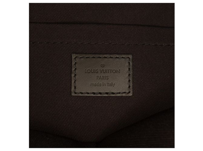 Louis Vuitton Black Monogram Taurillon Sac Plat 24H Nero - vista 5