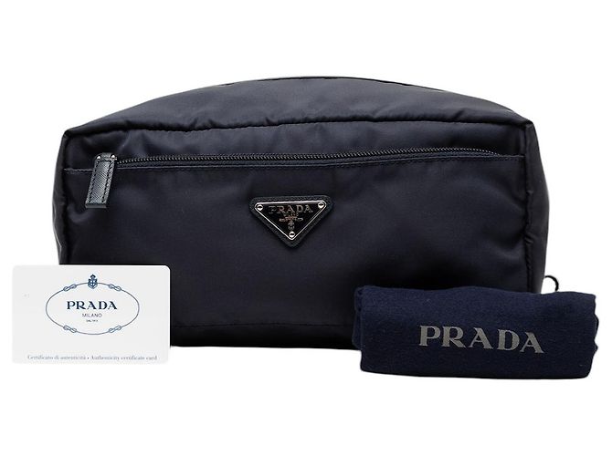 Prada Tessuto Pouch Blau Marineblau - Ansicht 7