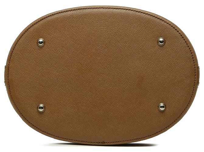 Borsa a secchiello Burberry in pelle marrone - vista 3