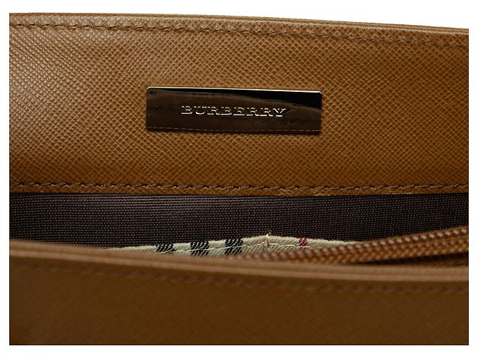Borsa a secchiello Burberry in pelle marrone - vista 5