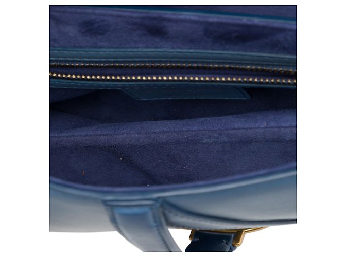 Borsa Saddle Dior in vitello sfumato blu Blu navy - vista 4
