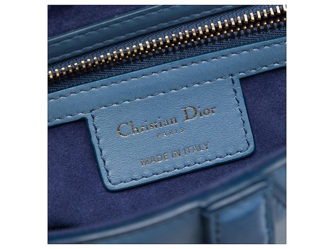 Borsa Saddle Dior in vitello sfumato blu Blu navy - vista 5