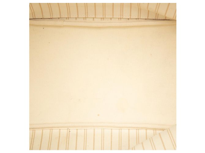 Louis Vuitton White Damier Azur Neverfull MM Bianco - vista 4