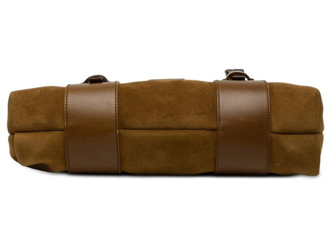 Bolsa de ombro Gucci em couro camurça marrom - vista 3