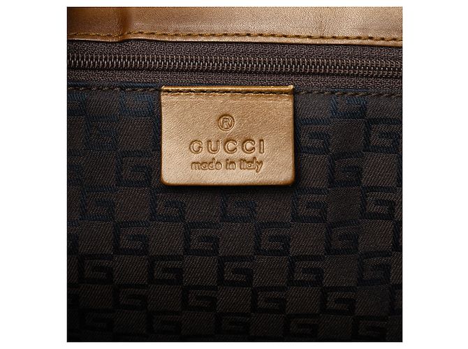 Bolsa de ombro Gucci em couro camurça marrom - vista 5
