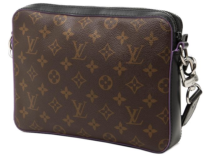 Louis Vuitton Brown Monogram Macassar Trio Messenger - vista 2