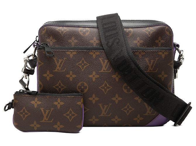 Louis Vuitton Brown Monogram Macassar Trio Messenger - vista 7