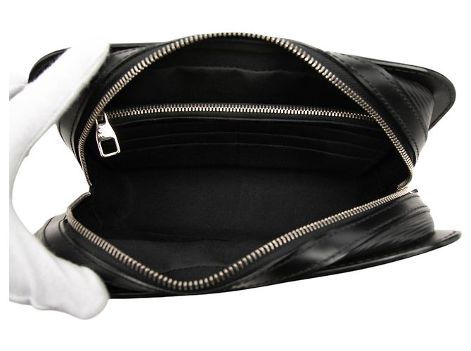 Louis Vuitton Black Epi Pochette Hoche Nero - vista 4