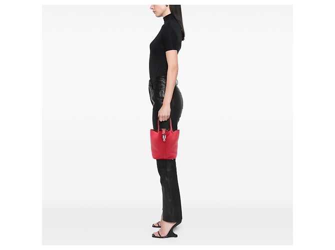 Hermès Red Clemence Picotin Lock 18 Rosso - vista 6