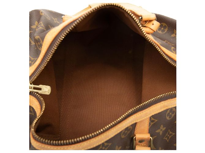 Louis Vuitton Brown Monogram Sac Souple 35 Marrone - vista 4
