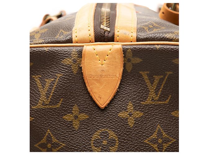 Louis Vuitton Brown Monogram Sac Souple 35 Marrone - vista 5