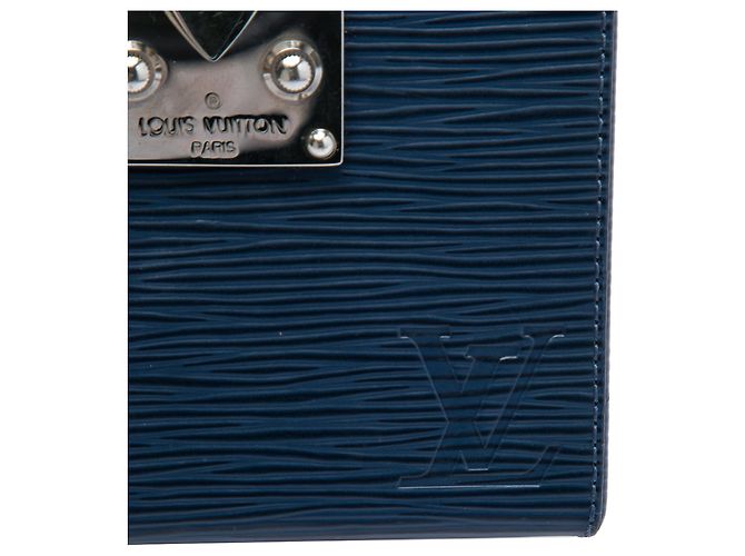 Borsa Vanity Box Bleecker Louis Vuitton Blue Tricolor Epi Blu navy - vista 5