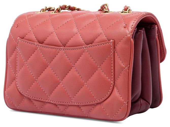 Chanel Pink Small Quilted Lambskin Daily Companion Flap Rosa - vista 2