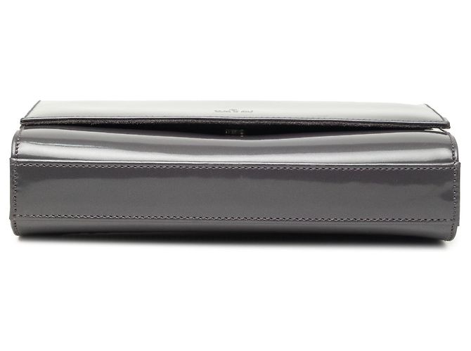 Borsa a tracolla Gucci in vernice grigia Marrone - vista 3