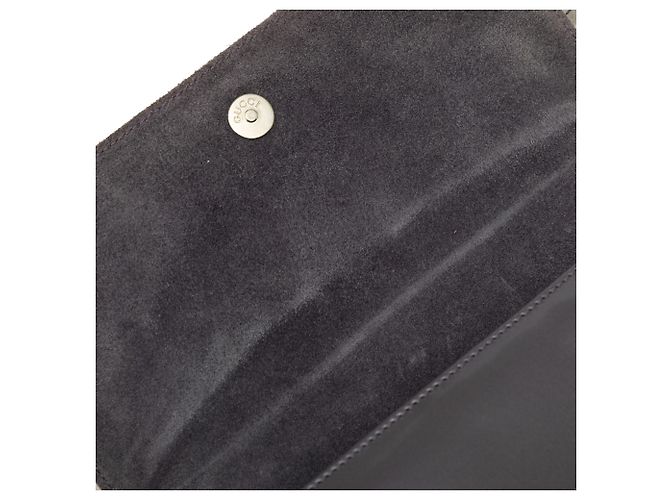 Borsa a tracolla Gucci in vernice grigia Marrone - vista 6