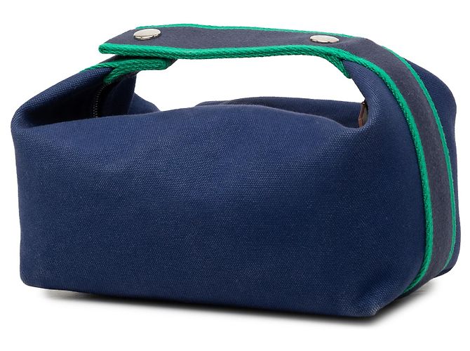 Hermès Blue Small Toile Bride A Brac Case Azul - vista 2