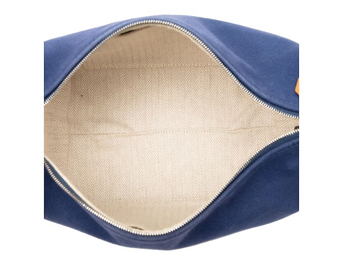 Hermès Blue Small Toile Bride A Brac Case Azul - vista 4