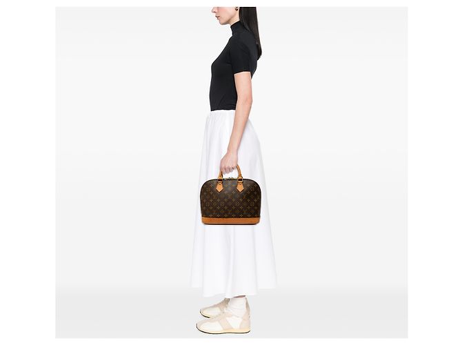 Louis Vuitton Brown Monogram Alma PM Marrone - vista 6
