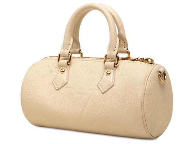 Louis Vuitton Brown Monogram Empreinte Giant Papillon BB Marrone Beige - vista 2
