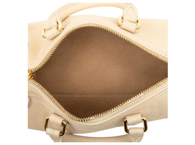 Louis Vuitton Brown Monogram Empreinte Giant Papillon BB Marrone Beige - vista 4