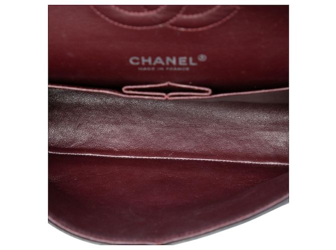 Chanel Black Medium Classic Lambskin Double Flap Schwarz - Ansicht 4
