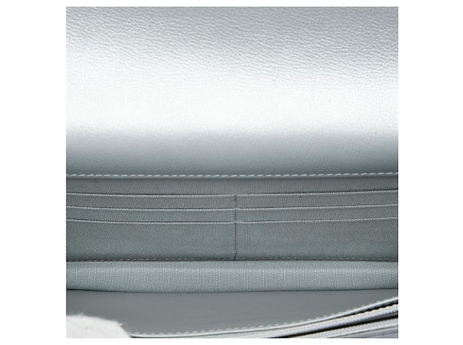 Chanel Silver Reissue 2.55 Quilted Metallic Aged Calfskin Wallet on Chain Argento - vista 4