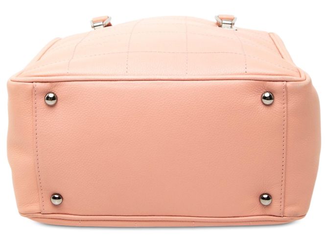 Chanel Pink CC Chocolate Bar Caviar Tote - Ansicht 3