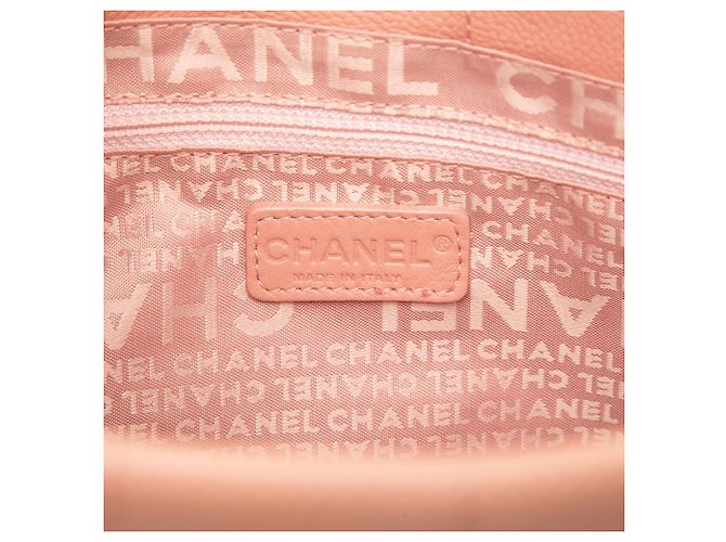 Chanel Pink CC Chocolate Bar Caviar Tote - Ansicht 5