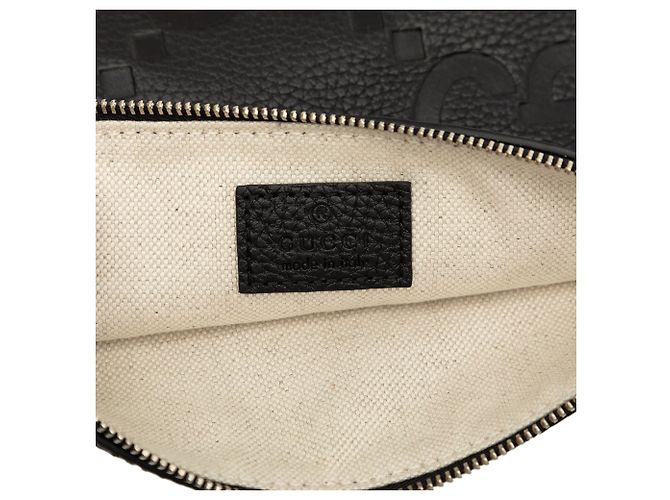 Tote Gucci in pelle di vitello embossed Jumbo GG Large Nero - vista 5