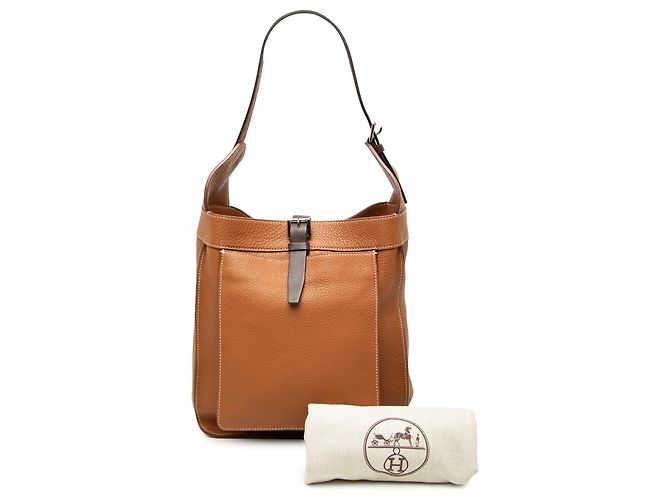 Hermès Brown Clemence Marwari PM Marrone - vista 7