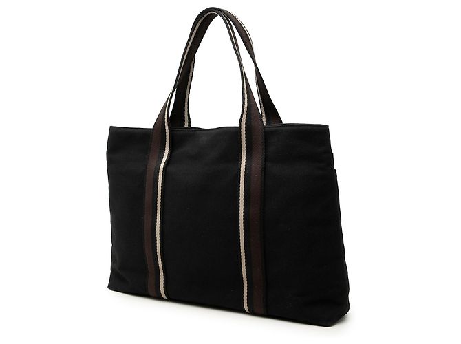 Hermès Black Canvas Sac Troca Horizontal MM Negro - vista 2