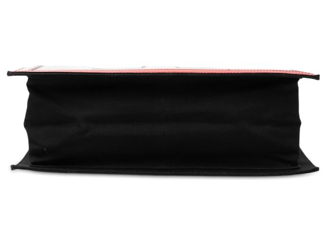 Borsa Tote Verticale Chanel Red Choco Bar Patent Coco Mademoiselle Rosso - vista 3
