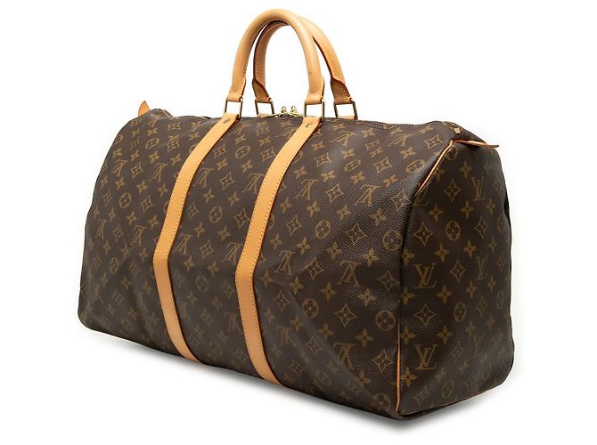 Louis Vuitton Brown Monogram Keepall 50 Marrone - vista 2