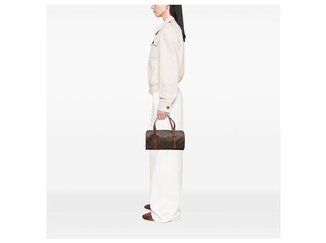Louis Vuitton Brown Monogram Papillon 30 Marrone - vista 6