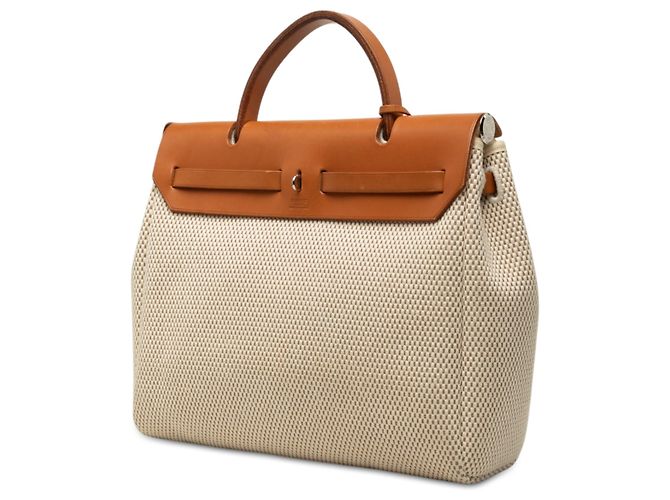 Hermès Beige Toile Herbag PM - vista 2