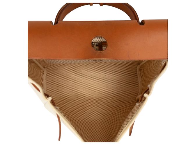 Hermès Beige Toile Herbag PM - vista 4