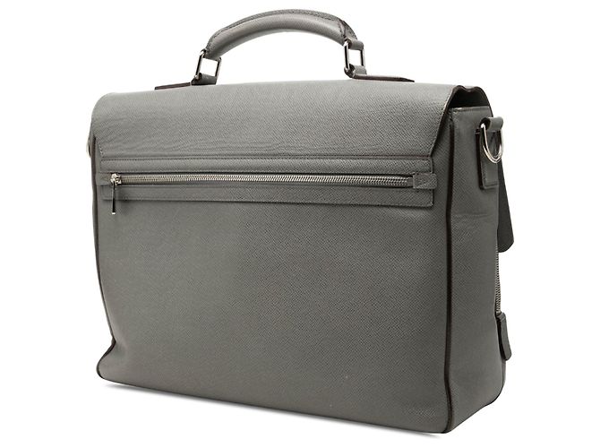 Louis Vuitton Gray Taiga Vassili GM Marrone - vista 2