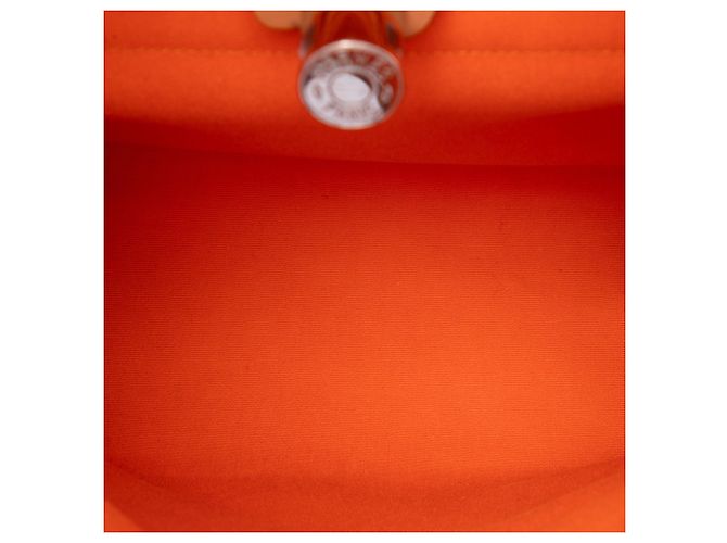 Hermès Orange Toile Herbag Zip 31 Arancione - vista 4