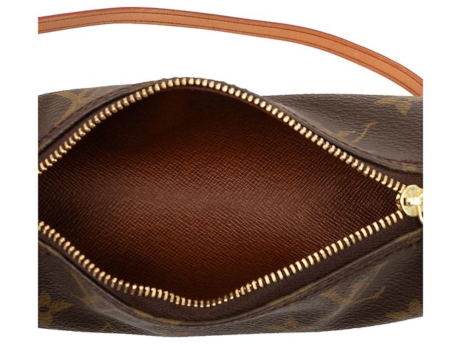Louis Vuitton Brown Monogram Papillon Pochette Marrone - vista 4