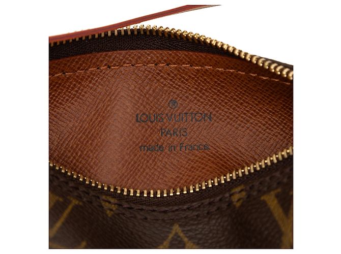 Louis Vuitton Brown Monogram Papillon Pochette Marrone - vista 5