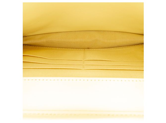 Chanel Yellow Denim Fringe Coco Wallet On Chain Giallo - vista 4