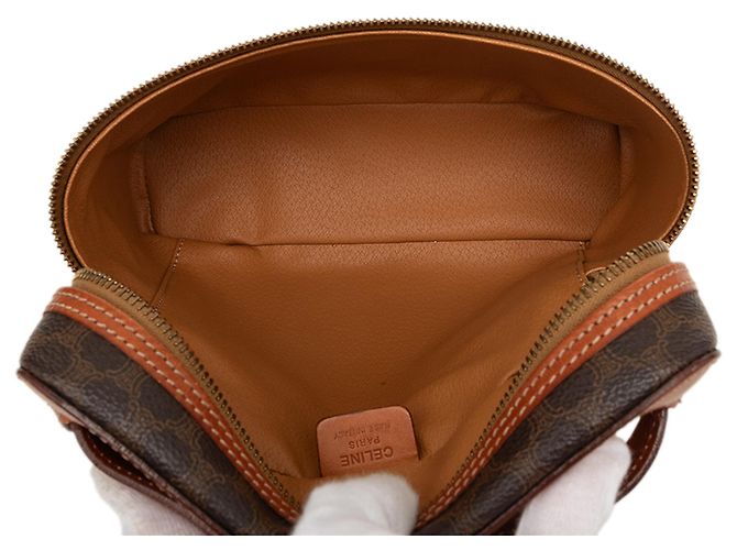 16 Céline Borsa beauty Celine Brown Macadam Coated Canvas Marrone - vista 4